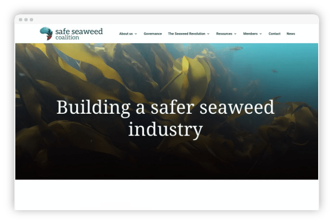 Linaïa réalisation : Global Seaweed Coalition - Maquette